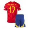 Spanien Nico Williams #17 Heimtrikot EM 2024 Kurzarm (+ kurze hosen)